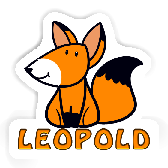 Fox Sticker Leopold Notebook Image