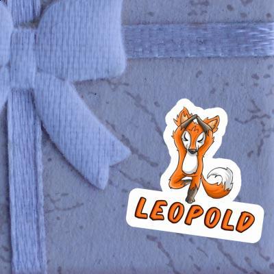 Sticker Leopold Yogi Image