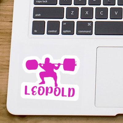 Sticker Gewichtheberin Leopold Laptop Image