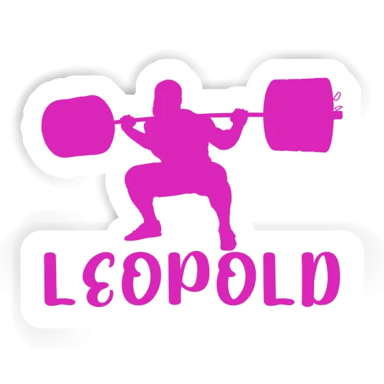 Sticker Gewichtheberin Leopold Laptop Image