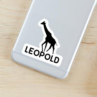 Leopold Aufkleber Giraffe Laptop Image