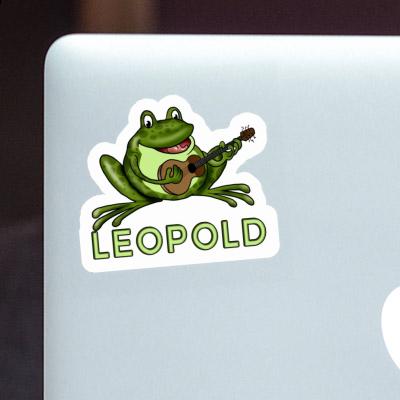 Leopold Autocollant Grenouille à guitare Notebook Image