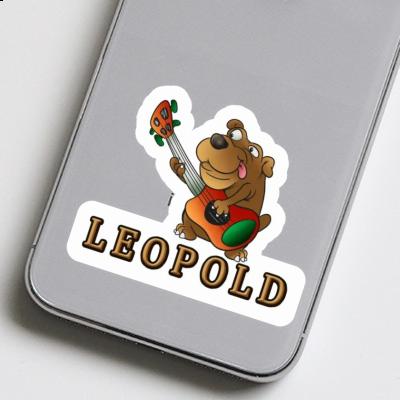 Sticker Gitarrenhund Leopold Laptop Image