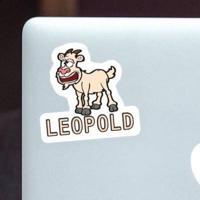 Aufkleber Ziege Leopold Laptop Image