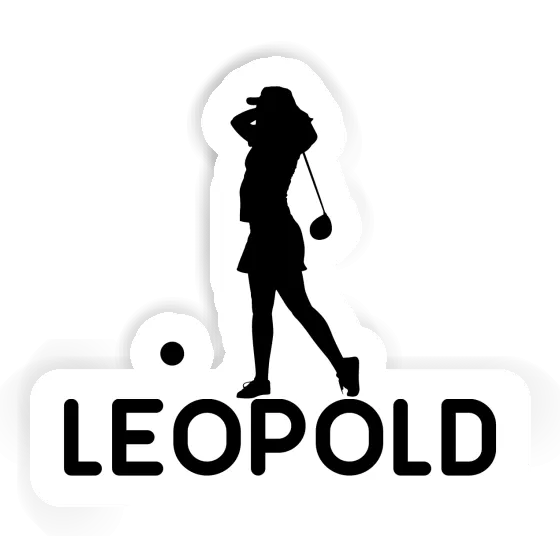 Golfer Sticker Leopold Image