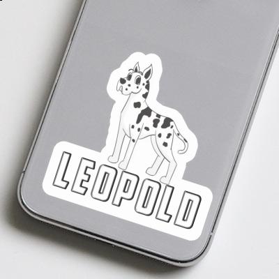 Leopold Aufkleber Dogge Laptop Image