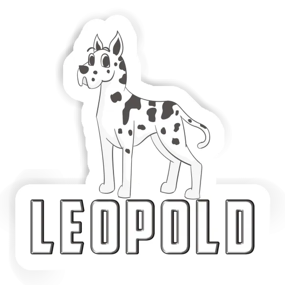 Aufkleber Leopold Dogge Gift package Image