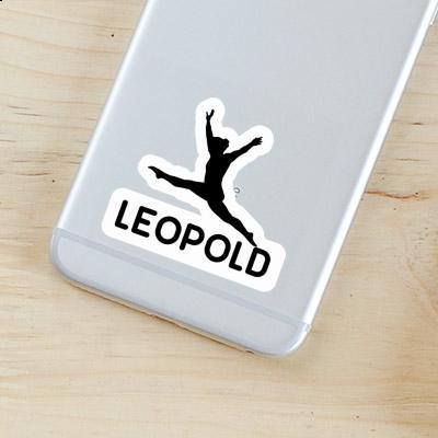 Gymnast Sticker Leopold Notebook Image