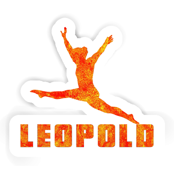 Sticker Leopold Gymnastin Laptop Image