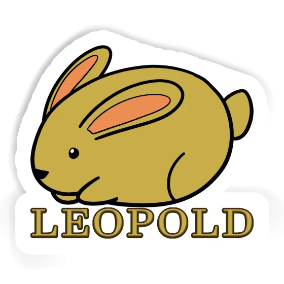 Lapin Autocollant Leopold Image