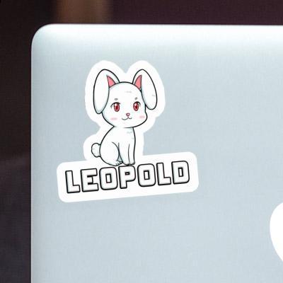 Leopold Autocollant Lapin Notebook Image