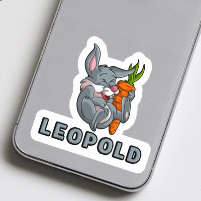 Sticker Easter bunny Leopold Laptop Image