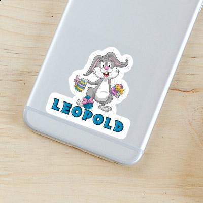 Easter Bunny Sticker Leopold Gift package Image