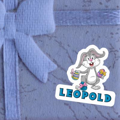 Easter Bunny Sticker Leopold Gift package Image