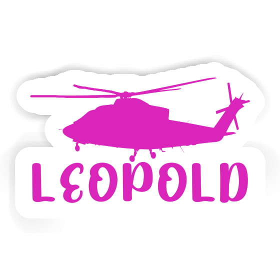 Sticker Leopold Helicopter Gift package Image