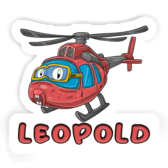 Leopold Sticker Helicopter Notebook Image