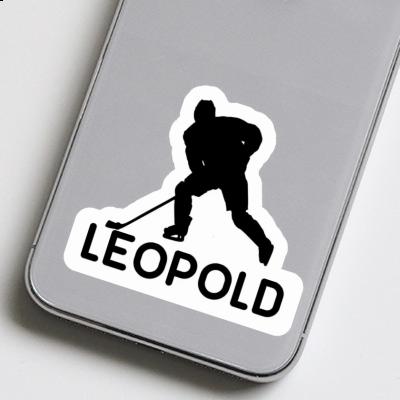 Eishockeyspieler Sticker Leopold Laptop Image