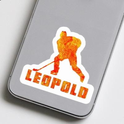 Hockey Player Sticker Leopold Laptop Image