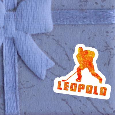 Sticker Leopold Hockey Player Image