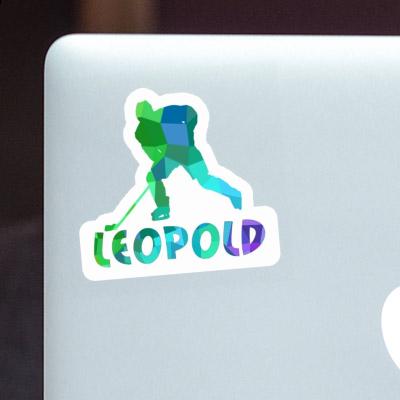 Sticker Leopold Hockey Player Laptop Image