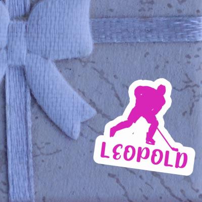 Sticker Leopold Hockey Player Notebook Image