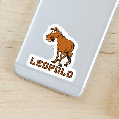 Cheval Autocollant Leopold Image