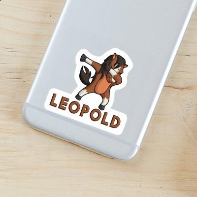 Dabbing Horse Sticker Leopold Image