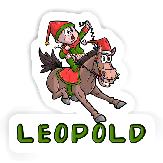 Leopold Sticker Rider Notebook Image