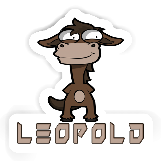 Leopold Sticker Horse Laptop Image