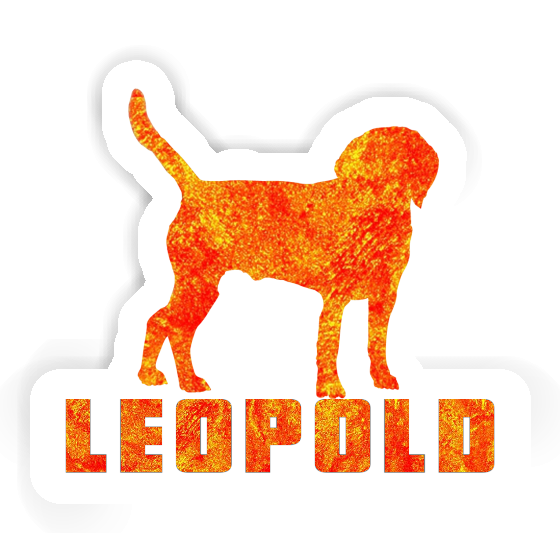 Autocollant Chien Leopold Notebook Image