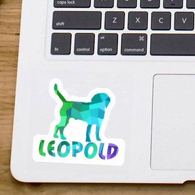 Leopold Autocollant Chien Notebook Image