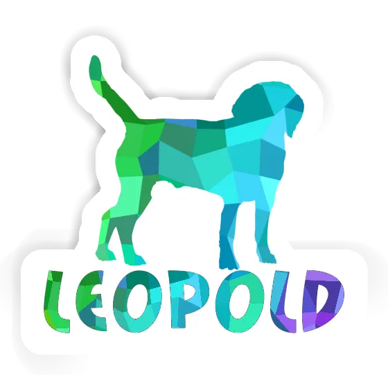 Leopold Autocollant Chien Image