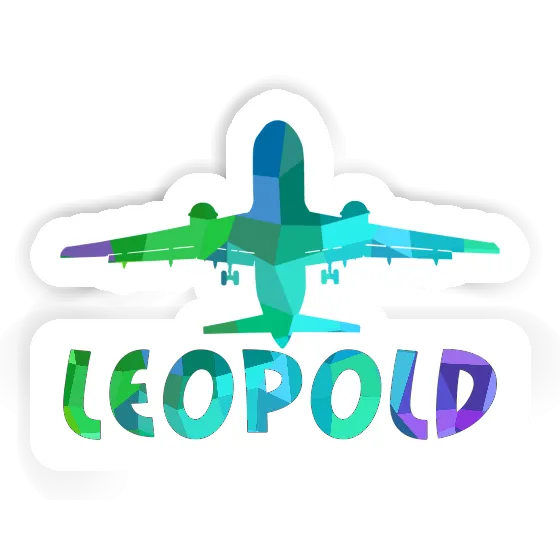 Sticker Leopold Jumbo-Jet Image