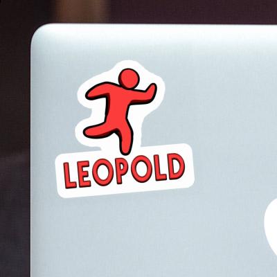 Coureur Autocollant Leopold Image