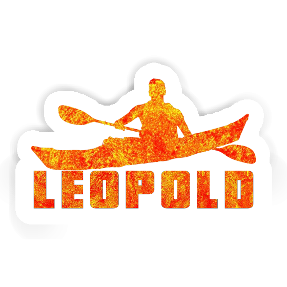 Kayaker Sticker Leopold Notebook Image