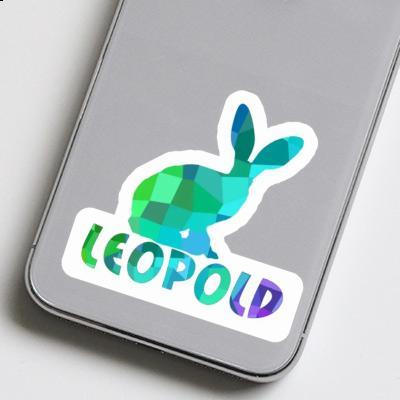 Autocollant Lapin Leopold Notebook Image