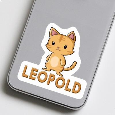 Sticker Cat Leopold Laptop Image