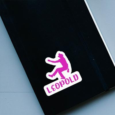 Sticker Leopold Climber Notebook Image