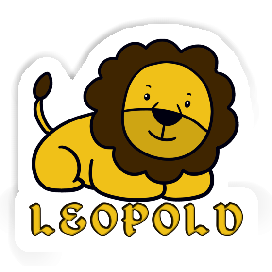 Lion Sticker Leopold Notebook Image