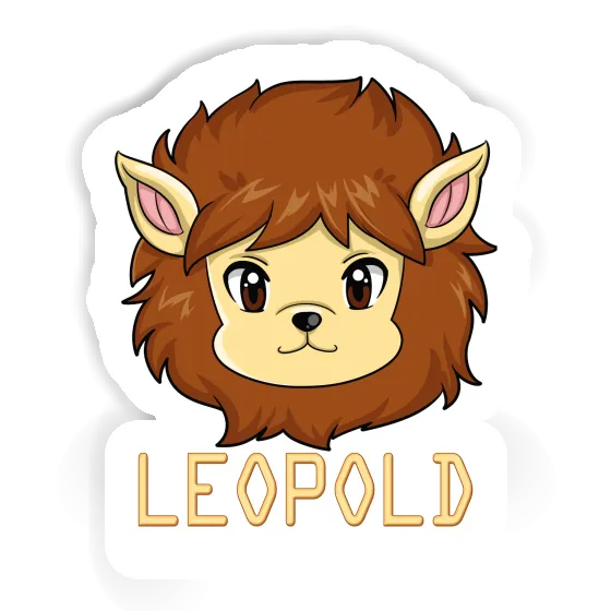 Lion Sticker Leopold Image