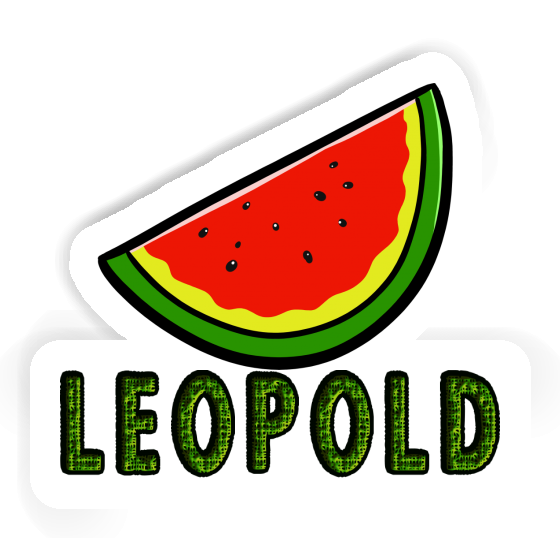 Sticker Leopold Wassermelone Image