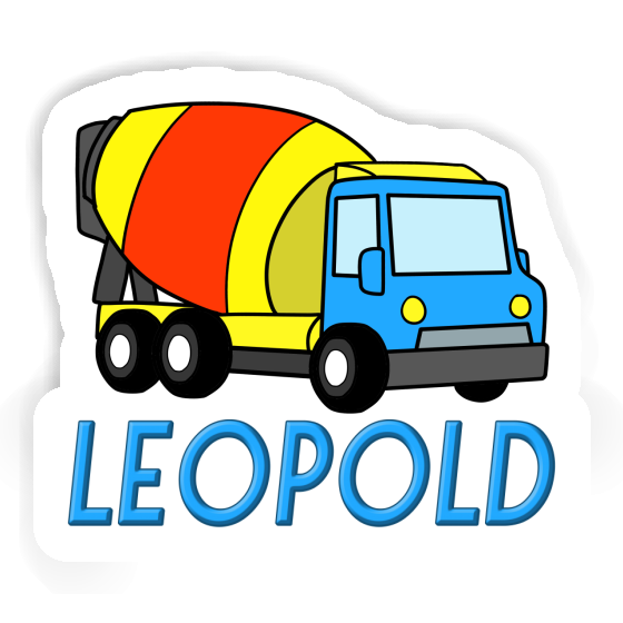 Autocollant Leopold Camion malaxeur Image