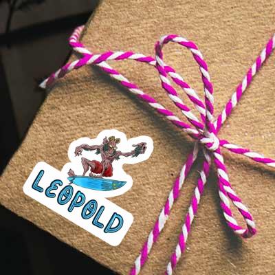 Sticker Leopold Surfer Notebook Image