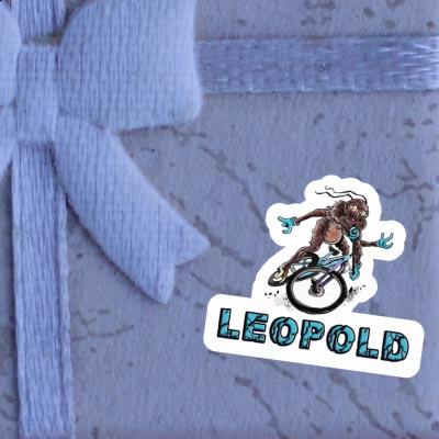 Biker Sticker Leopold Laptop Image