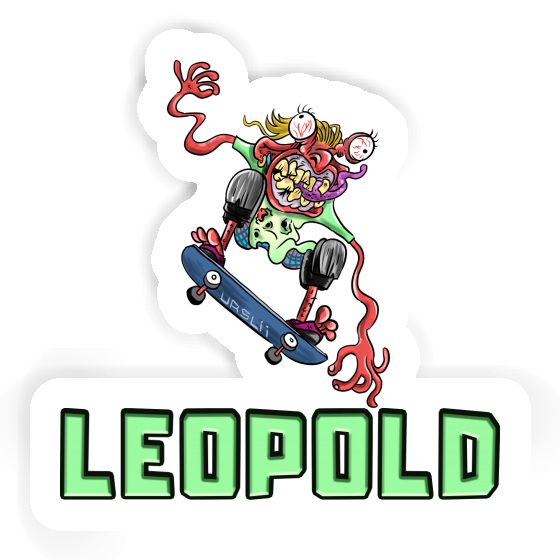 Sticker Skater Leopold Notebook Image