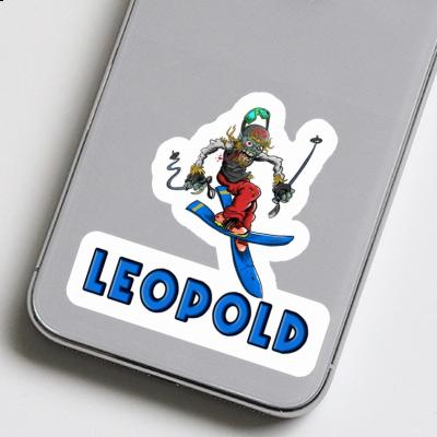 Freeride Skier Sticker Leopold Laptop Image