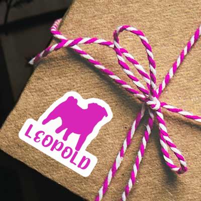 Sticker Leopold Mops Gift package Image