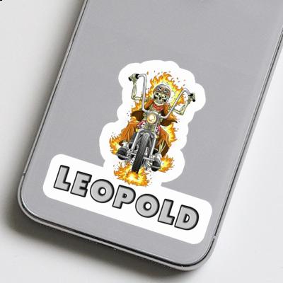 Sticker Motorcycle Rider Leopold Image