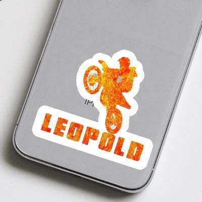 Motocross-Fahrer Sticker Leopold Notebook Image