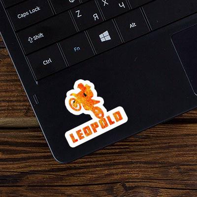 Leopold Autocollant Motocrossiste Laptop Image